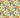 Calathea Velvet Azul & Onsen & French Ochre & Paprika Fabric