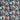 Llenya Ink & Coral & Pebble Fabric
