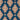 Siam Diamond Cobalt & Flame Fabric